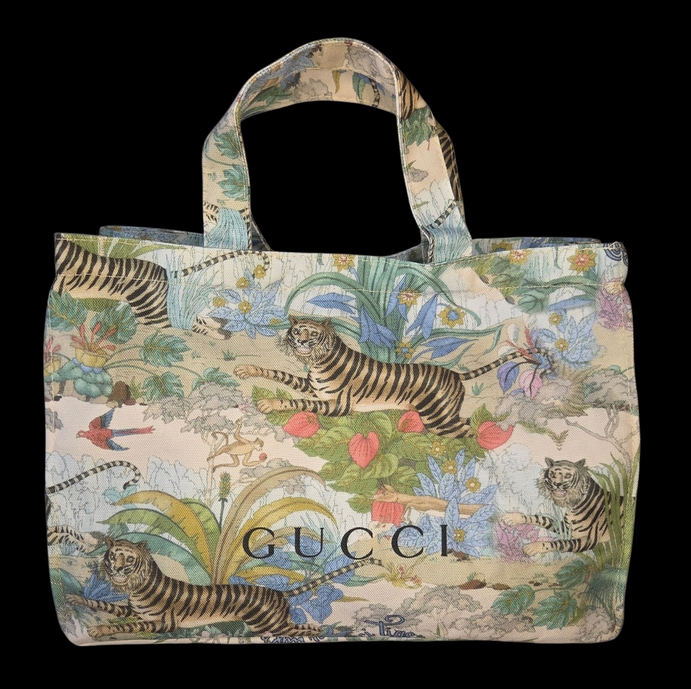 Gucci Beauty Tiger Tote With Box - New - Picture 2 of 5
